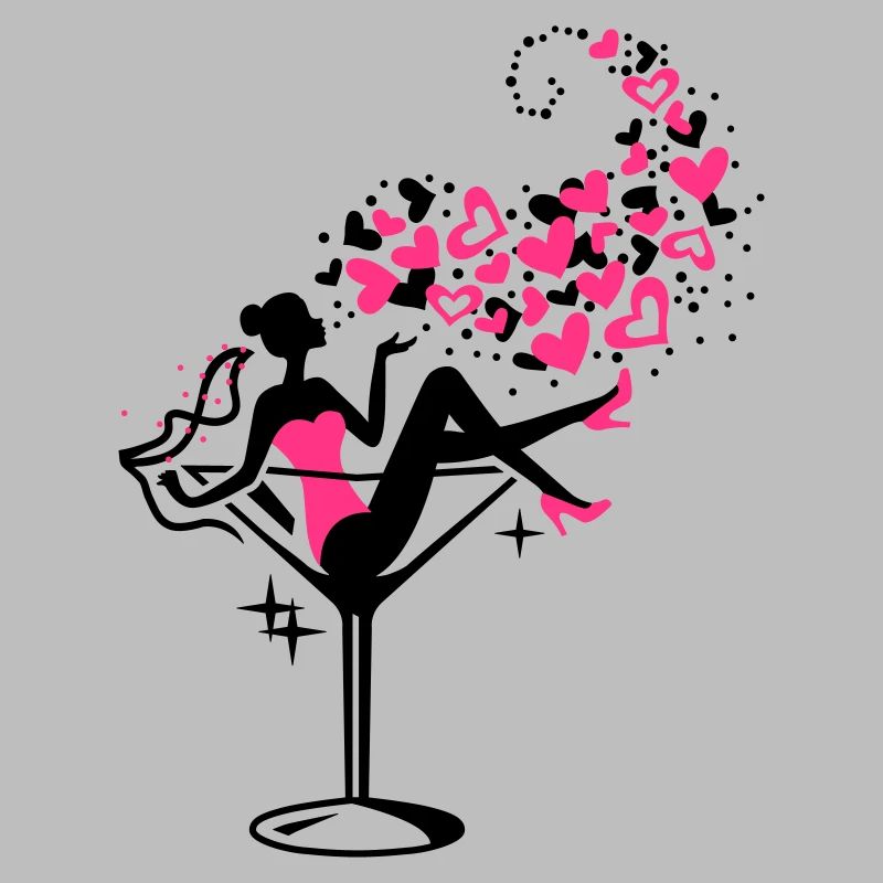 Braut - Bride - JGA - Cocktail - Herz - 2C