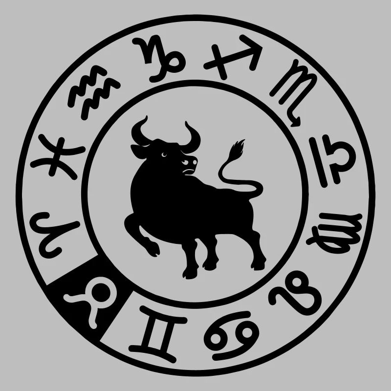 Sternzeichen Stier im Kreis der zwölf Zeichen