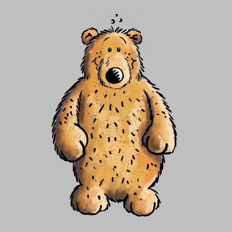 Dicker Braunbär - Bär - Teddy - Comic