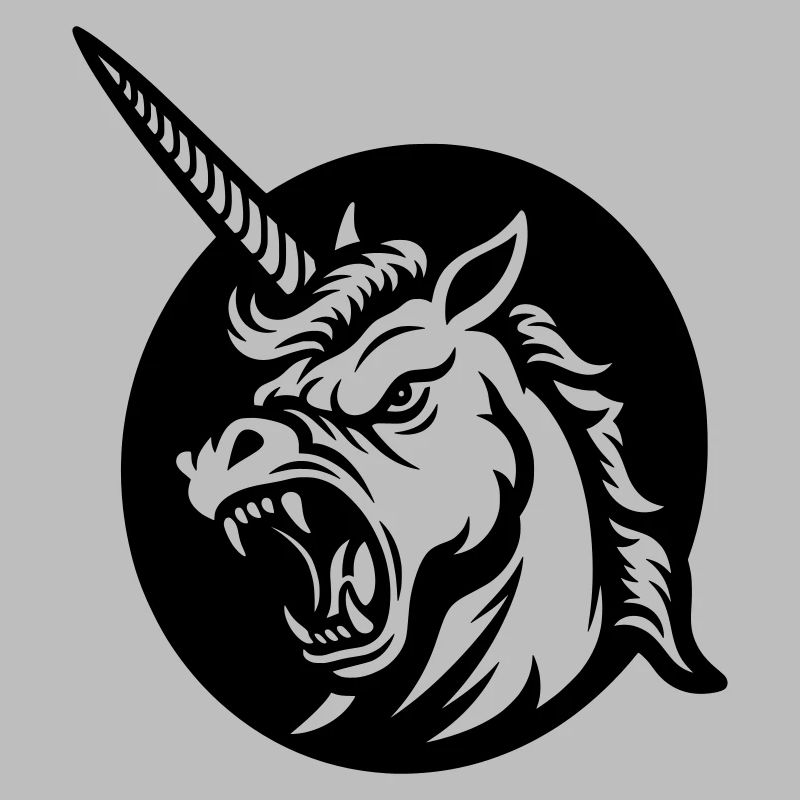Brüllendes Einhorn – Aggressiver Einhornkopf
