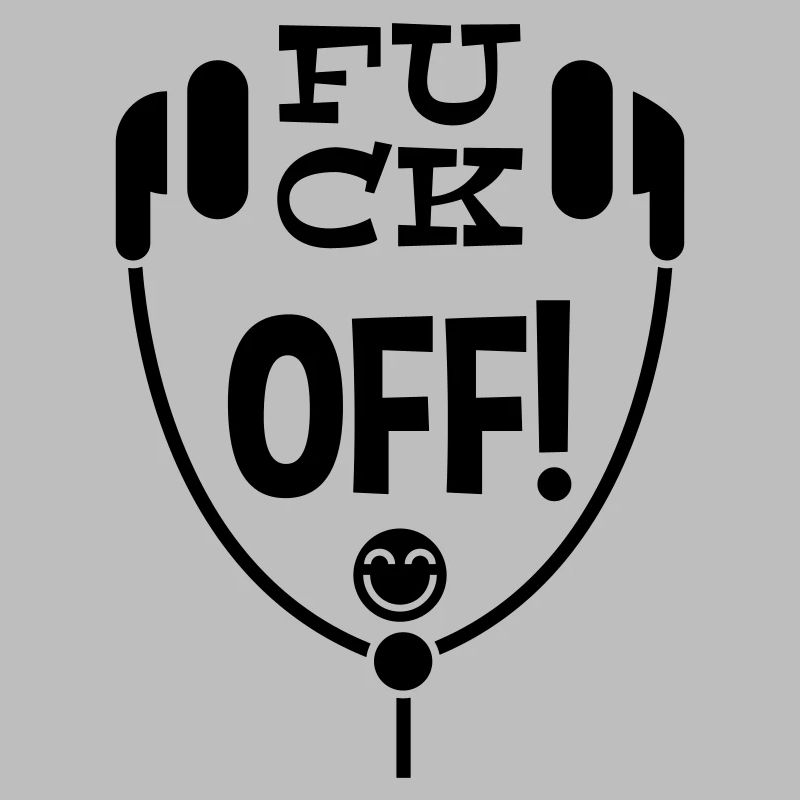 Humorous Headphone Artwork Featuring Unique Text a