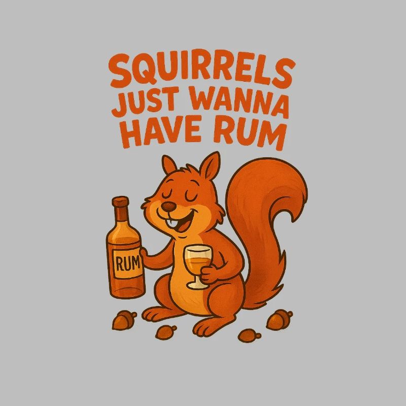 Eichhörnchen mit Rum und Humor