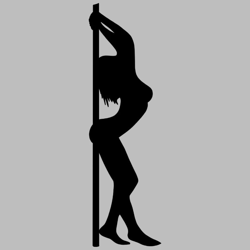Pose de pole dance sur le poteau