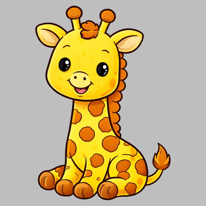 Cuddly giraffe joy