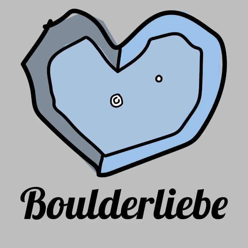 boulderliebe blau text