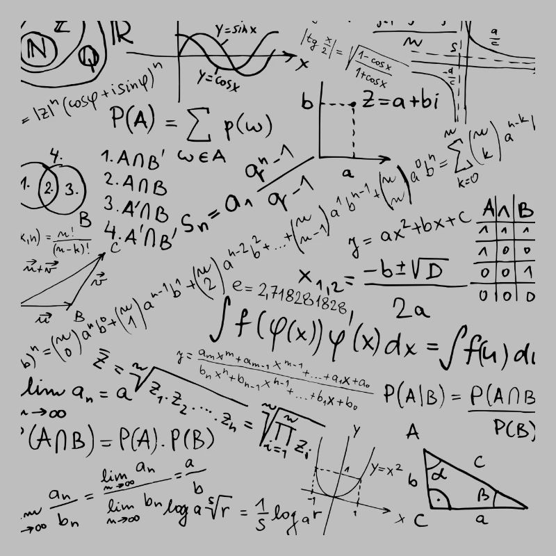 Math Equation Pattern, Cool Quadratic Formula Geek