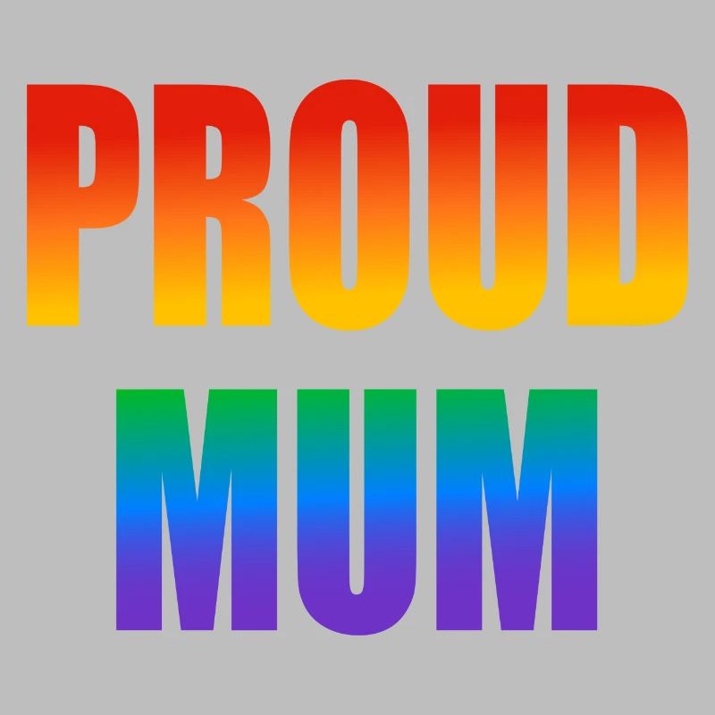 Stolze Mutter schwuler Regenbogen