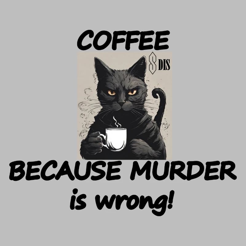 Cat COFFEE, because murder is wrong!