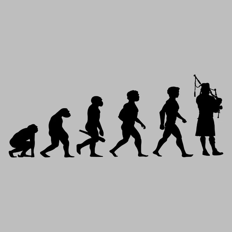 Evolution Dudelsack Dudelsackspieler Musiker