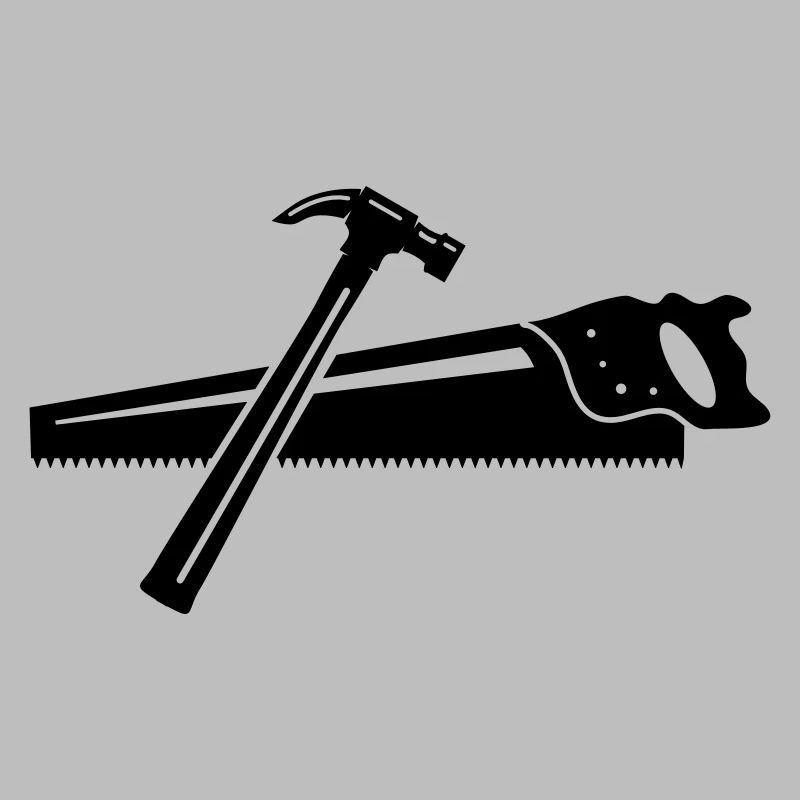 A hammer and a saw