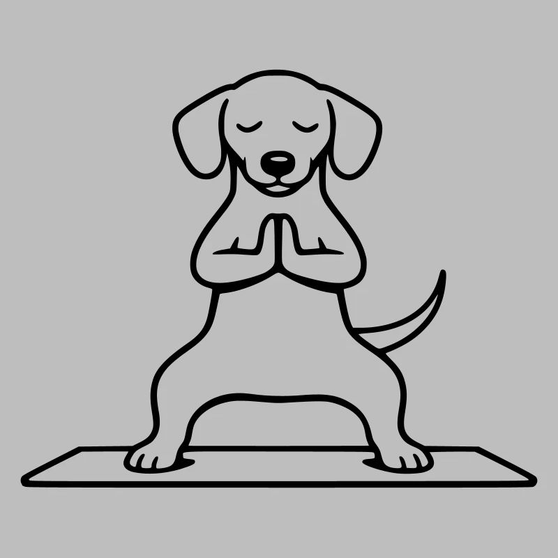Méditation de la posture du chien et de l’équitation