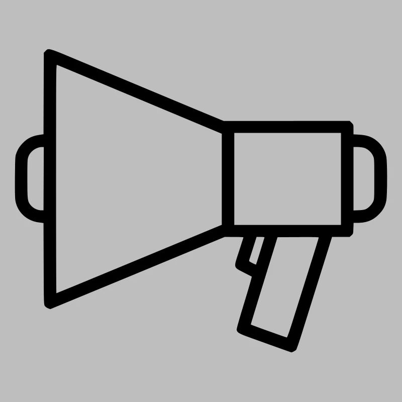 Megafon Lautsprecher Protest