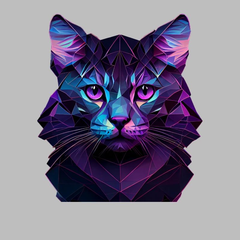 Chaton Chaton Chat Polygone Chat