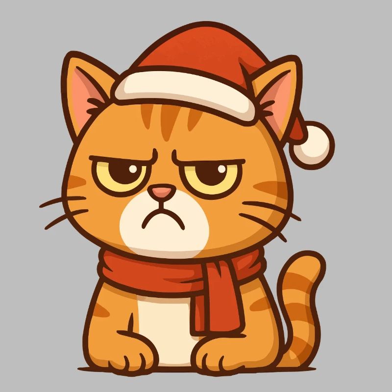 Grummiger Weihnachtskater