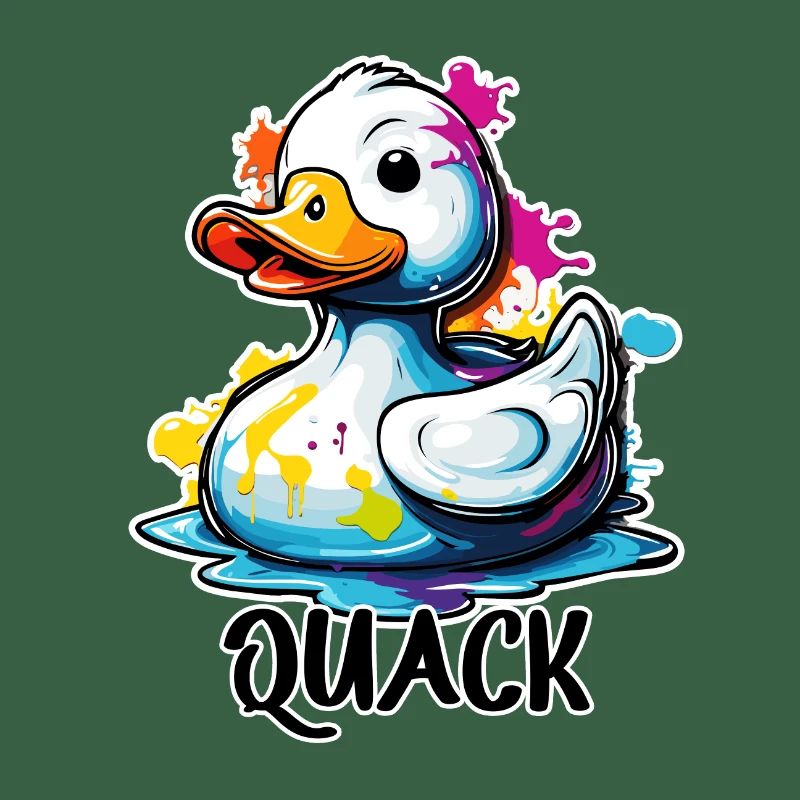 Canard en caoutchouc / Canard en caoutchouc / Eau / Baignoire