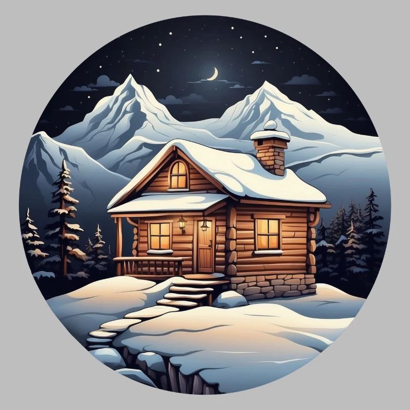 Chalet enneigé
