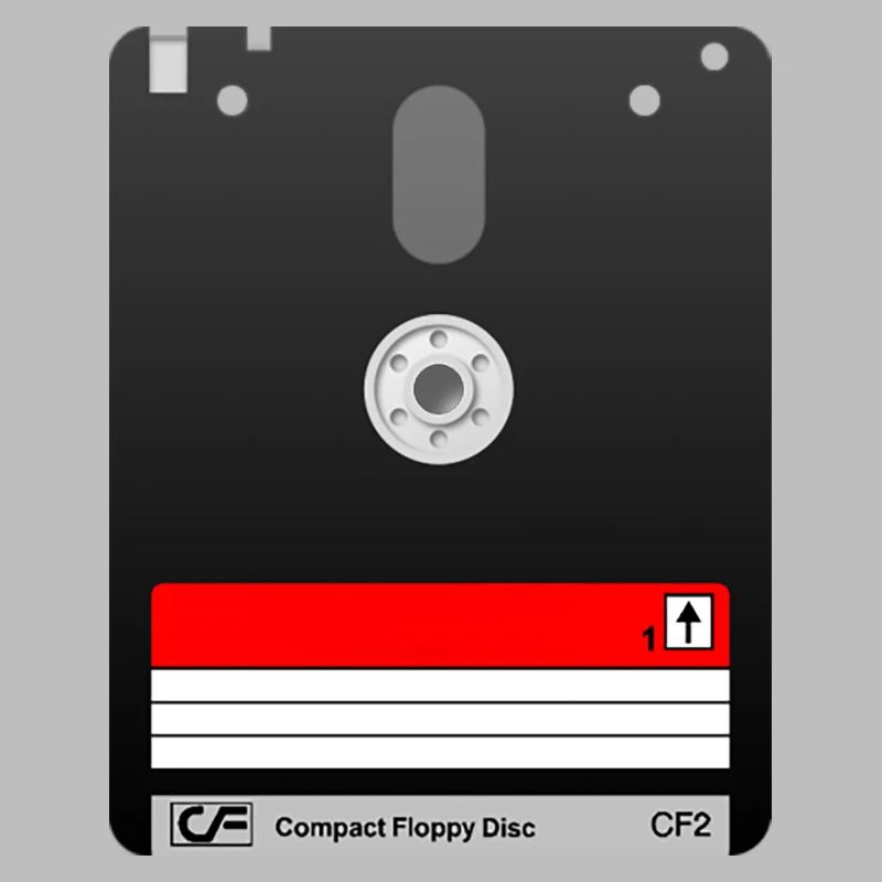 Amstrad 3" floppy disk – Retro Tech 01 symbol