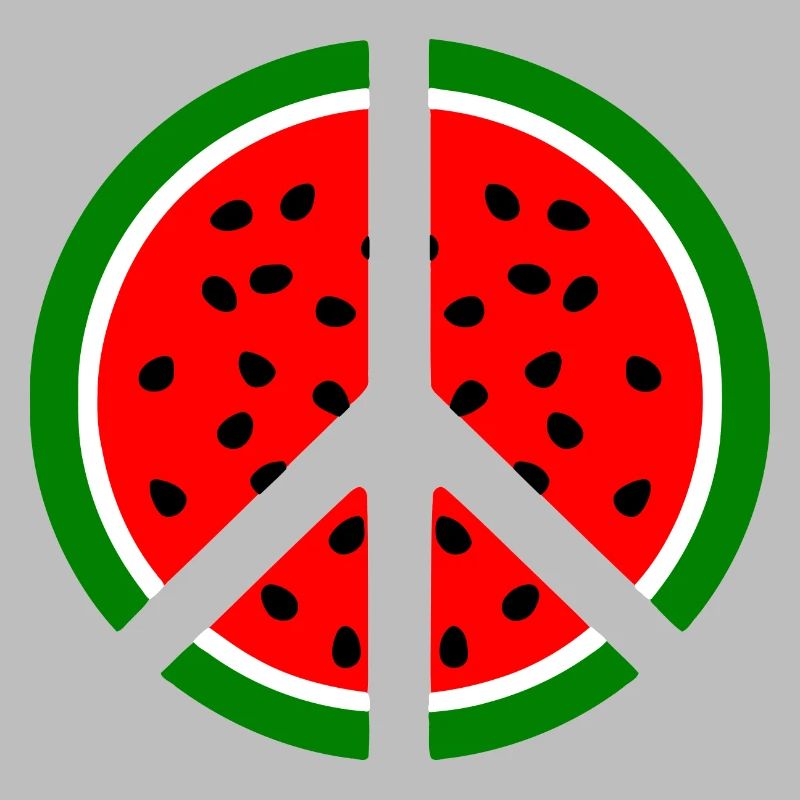 Signe de paix pastèque melon