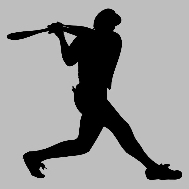 Baseball-Mann Junge mit Helm auf Strikes