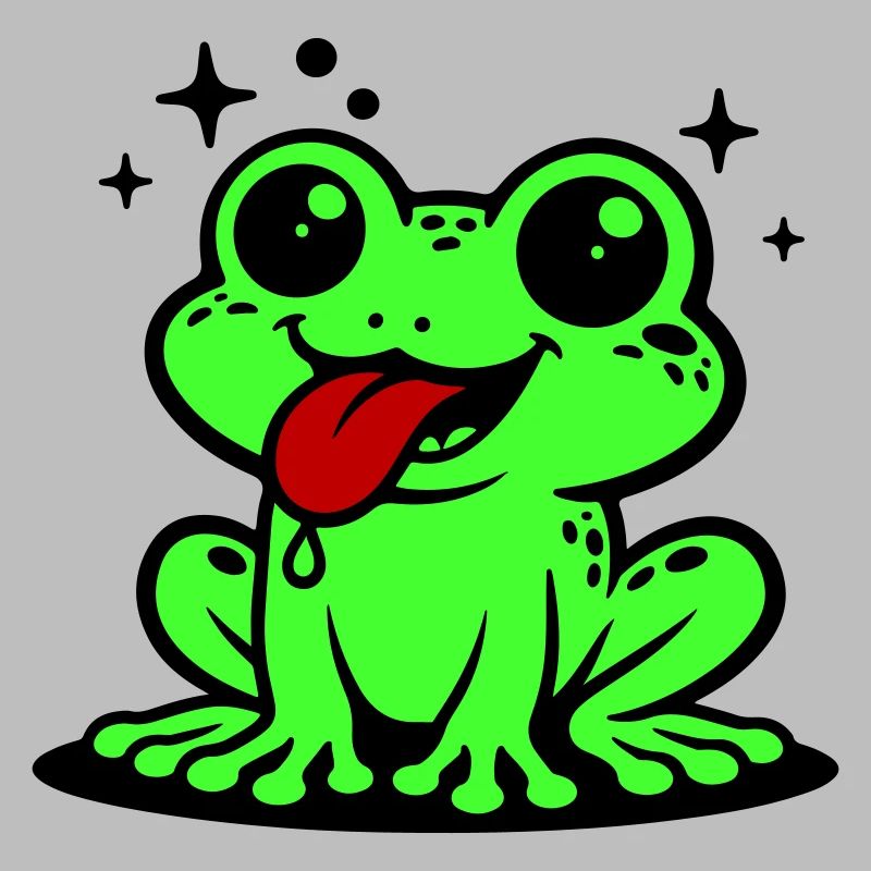 Kröte Comic Frosch