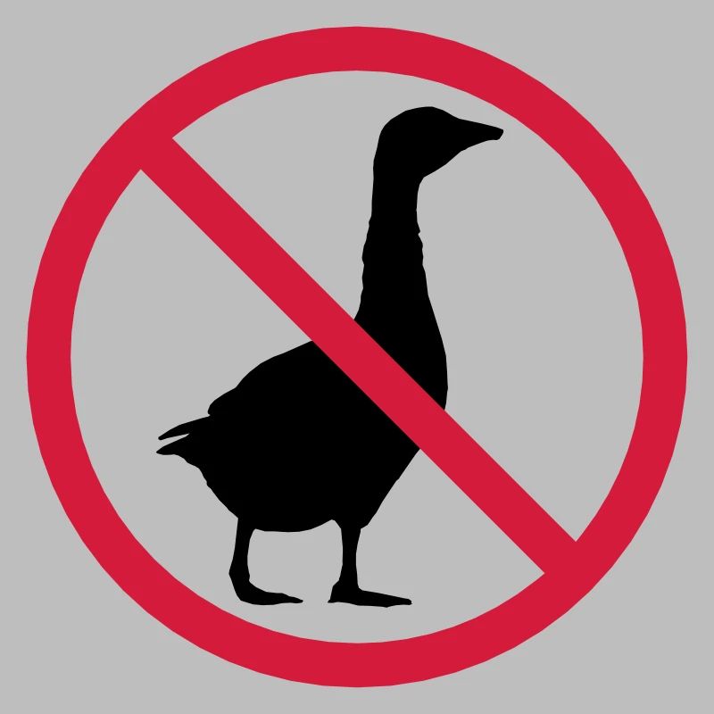 Goose forbidden sign