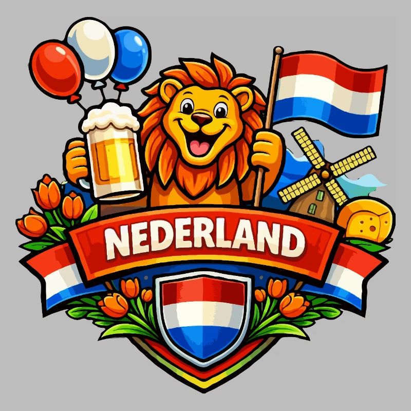 Logo joyeux de Holland