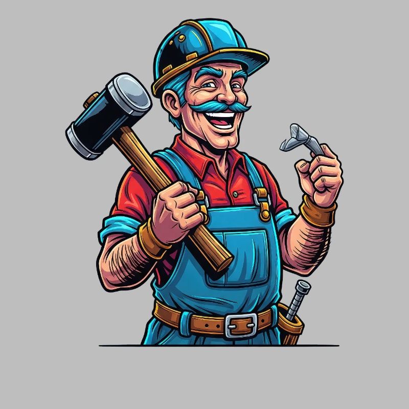 Handwerker Stolz: Hammerharte Arbeit!
