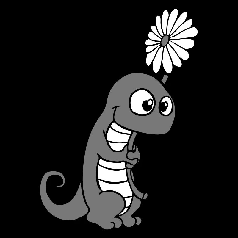 lezard fleur