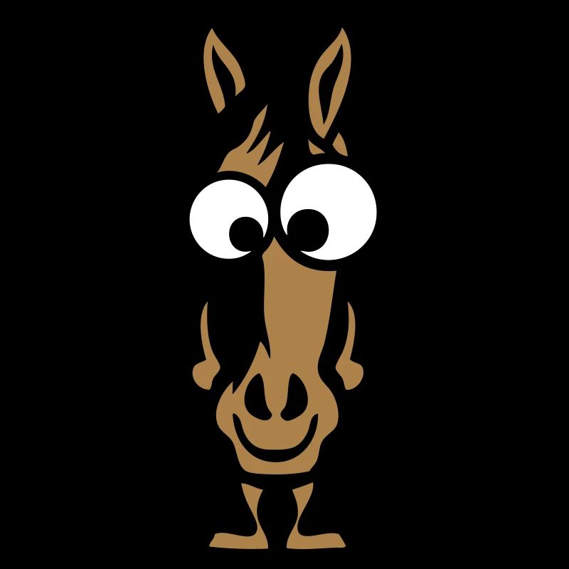 Pferd Tier Gesicht lustigen Comic-Pferd