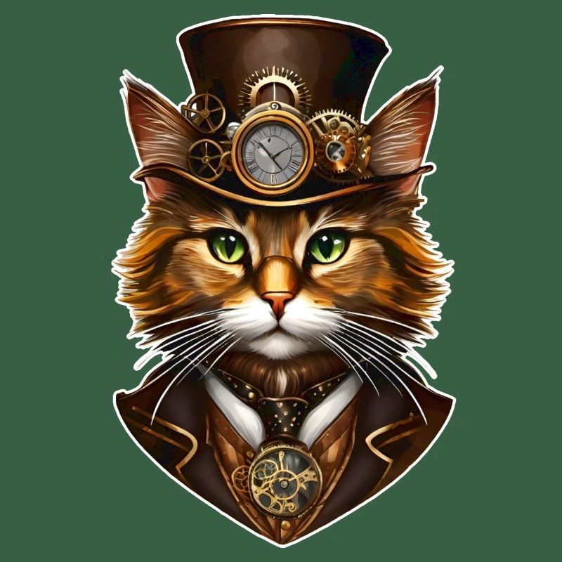 Chat Steampunk Cool