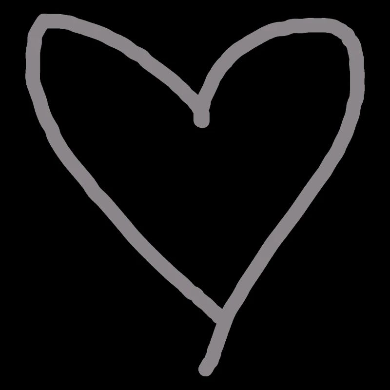 Coeur gris idée cadeau amour amoureux