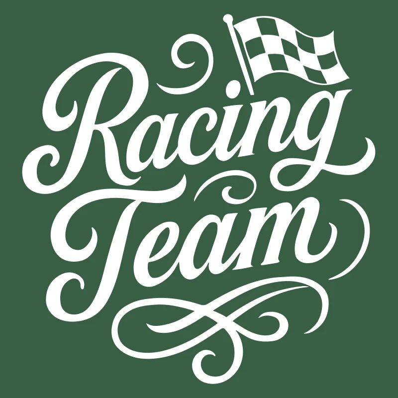 Drapeau de course de l’équipe de course