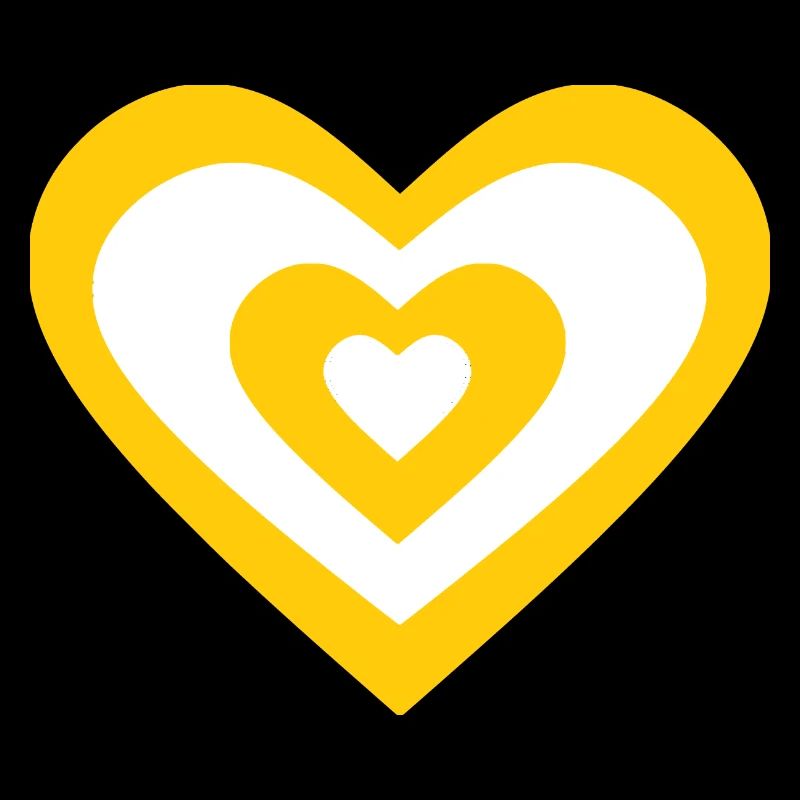 Valentinstag Herz gelb