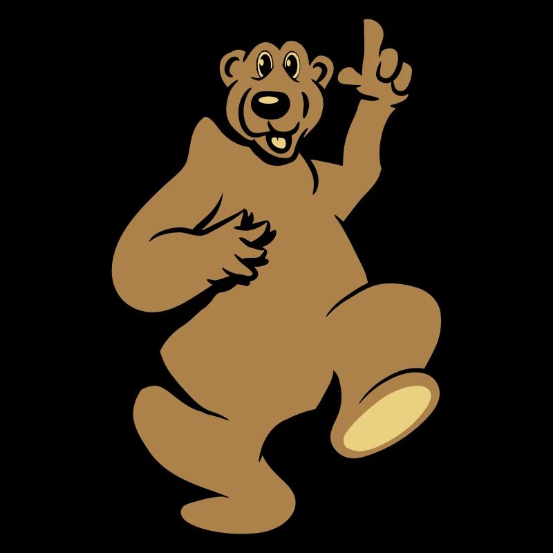 Bär happy witzig