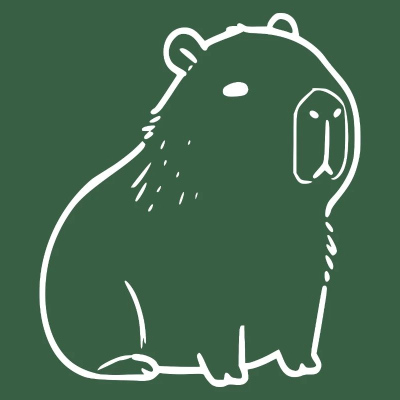 Capybara capybara blanc