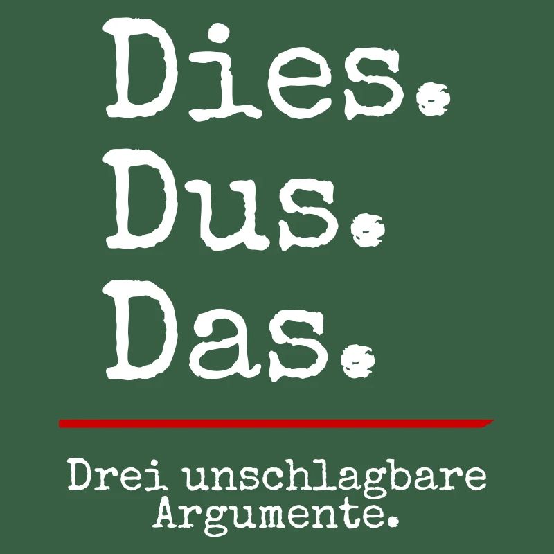 Dies Dus Das Argumente (black)