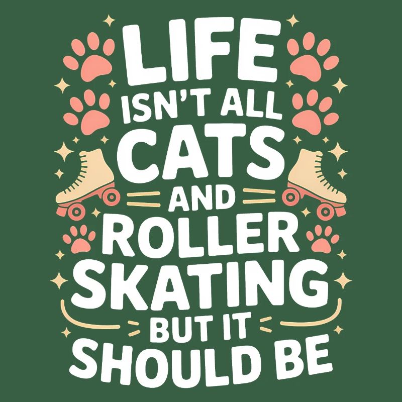 Roller Skating Spruch Katzen Witz Skating Geschenk