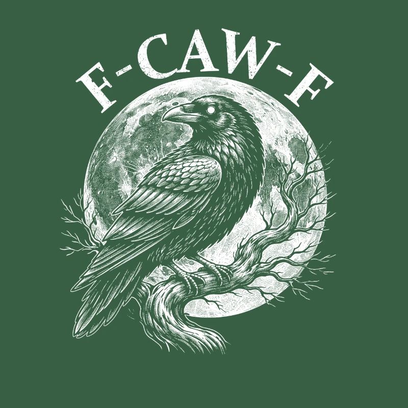 FCawF Grumpy Crow Sarcasm Bird Pun Humor
