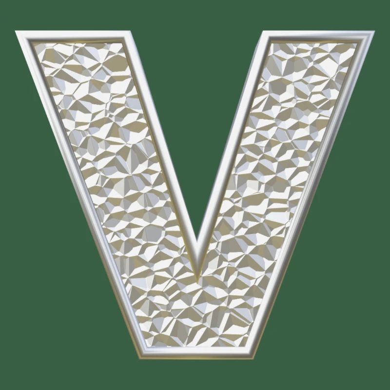 V, lettre, initiale, monogramme,