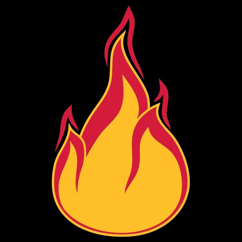 fire flame hot burn burn warm clipart