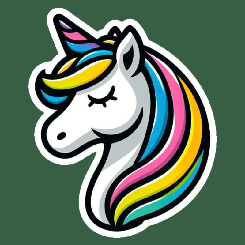 Einhorn Comic schlafend