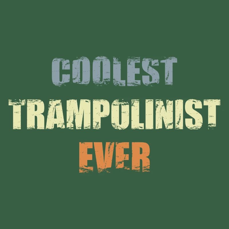 Athlète de trampoline cool