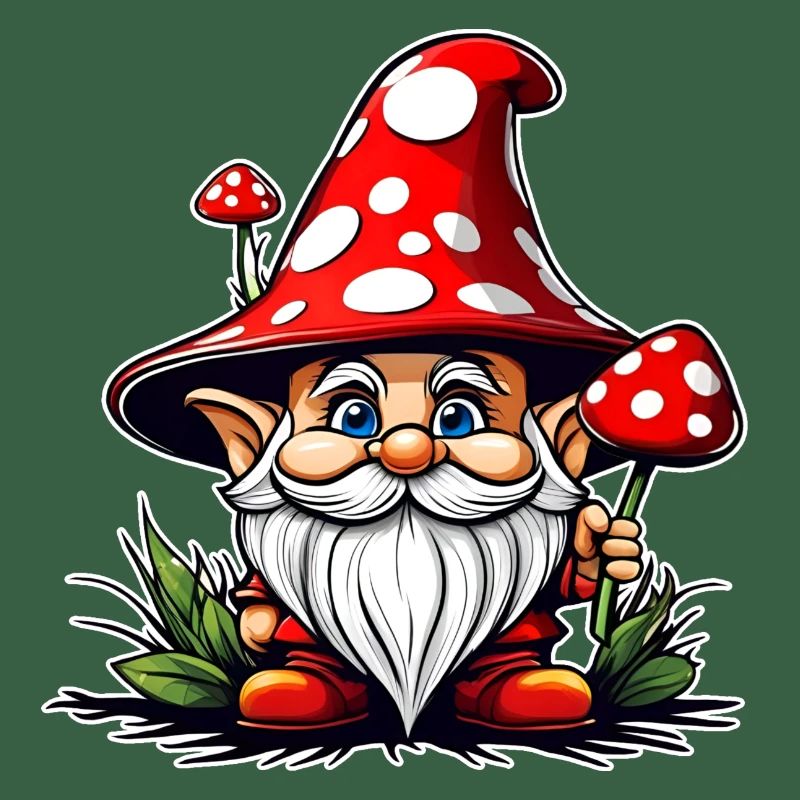 Cute Toadstool Leprechaun