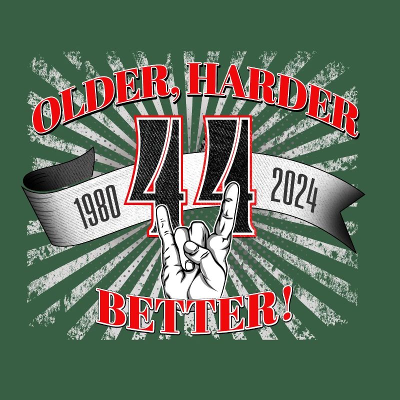 44. Geburtstag eines Metalfan oder Motorradfahrer