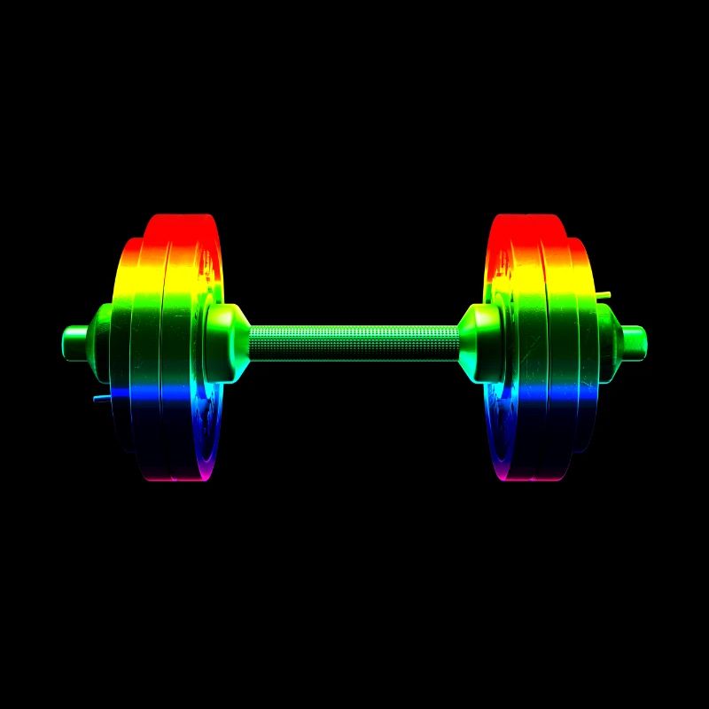 Rainbow dumbbell