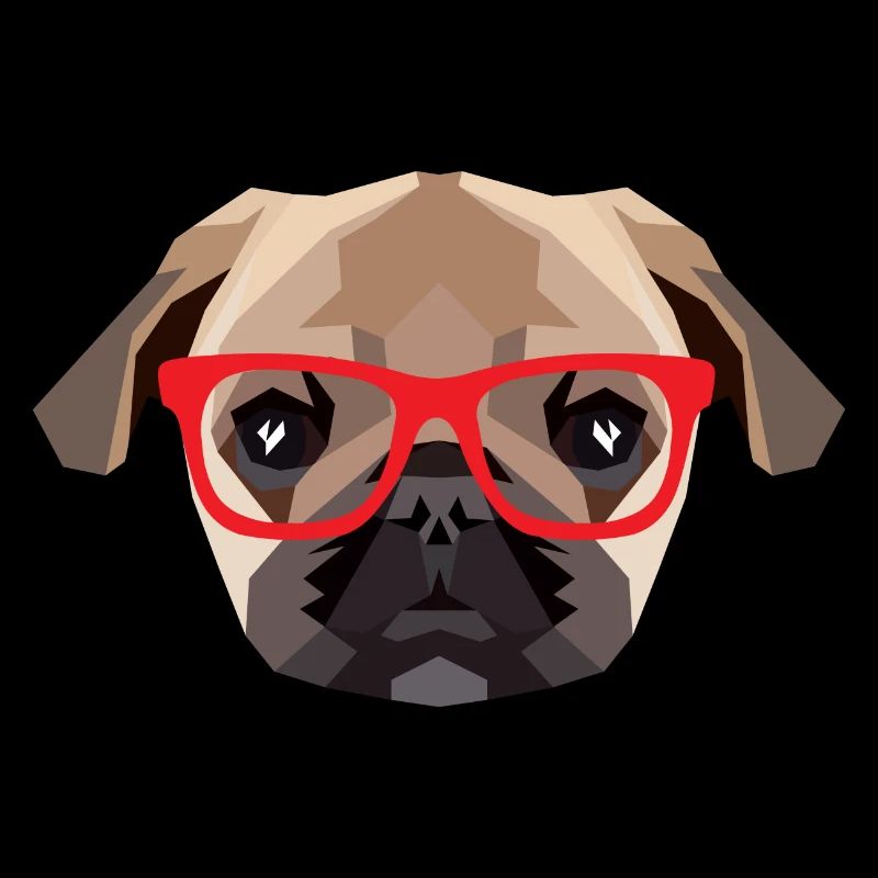Hipster Mops (Low Poly)
