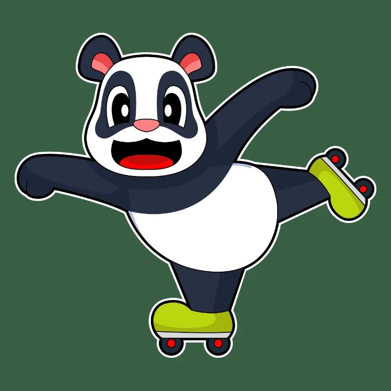 Panda Patins à roues alignées