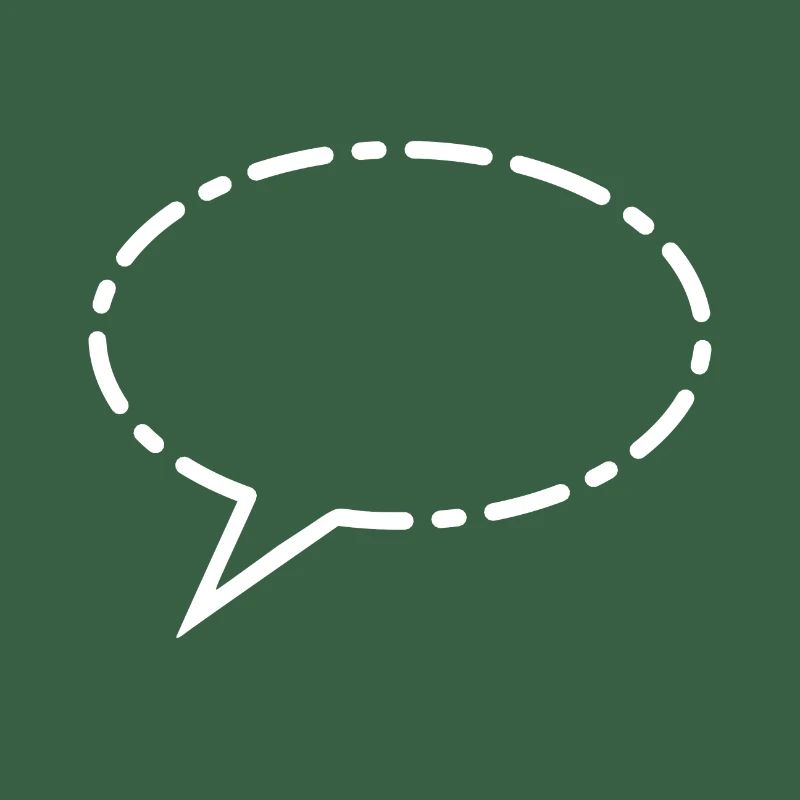 Speech bubble white