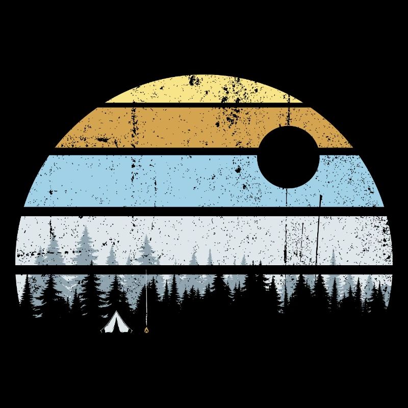 Serene Forest Sunset Scene