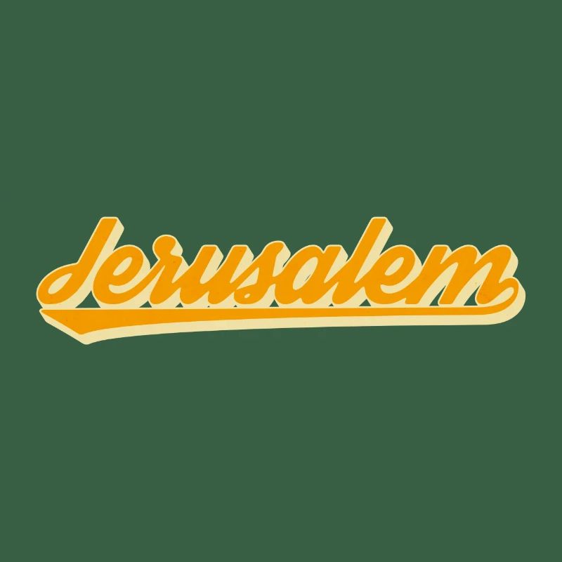 Jerusalem Retro Script